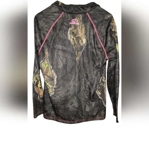 Realtree & Mossy Oak Women's Fleece Performance Camo 1/4 Zip Jacket Size Large - Picture 2 of 7